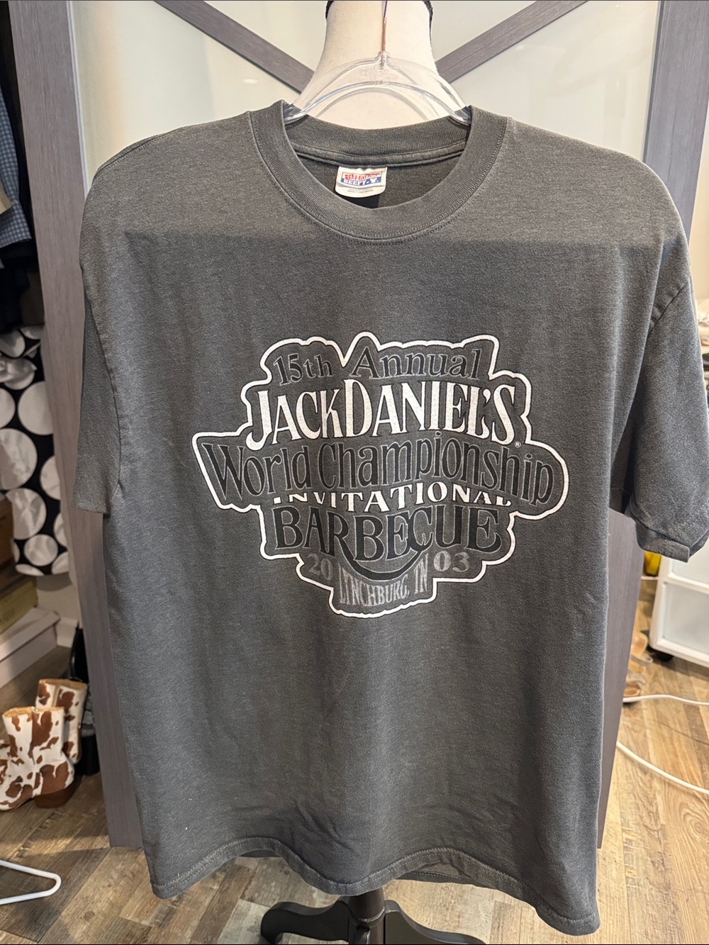 Vintage 2003 Jack Daniel’s BBQ World Championship T Shirt Lynchburg TN-Large